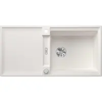 BLANCO ADIRA XL 6 S-F, Bündiges Waschbecken, Rechteckig, Silgranit, Weiß, 1 Becken, Rechteckig