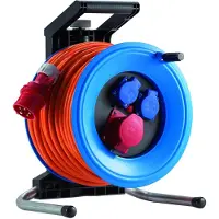 Hedi Kunststoff-Drehstromkabeltrommel Professional Plus Ø 320 mm, 32A-Ausführung, 25 m - K3D2532QT4