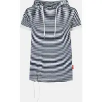 Salzhaut T-Shirt "Shirt BAGALUTEN", Damen, Gr. L, blau (navy sanftes weiß), Obermaterial: 95% Baumwolle CO. 5% Elasthan EL., Shirts T-Shirt