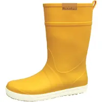 Bockstiegel Damen Gummistiefel Silke mit rutschfester Laufsohle - Leichter und weicher Regenstiefel in Gelb-Weiß Größe 37