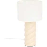 Atmosphera Tischlampe noly keramik beige h44cm - créateur d'intérieur
