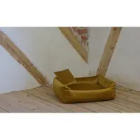 Silvio Design Rohrschneider RS 22240.114 Kuschelsofa Samt senf Gr.2 – Haustiermöbel
