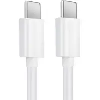 Cellonic USB Kabel 1m kompatibel mit Blackview A9 Pro / P6 / P2 / P2 Lite / Max 1 Ladekabel USB C Type C auf USB C 3.0 Datenkabel 3A (PD 60W) weiß PVC