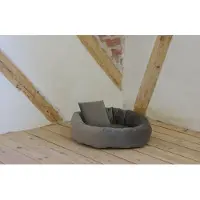 Silvio Design Rohrschneider – RS 22236 – Kuschelinsel Velvet taupe Gr. S – Taupe – Haustiermöbel