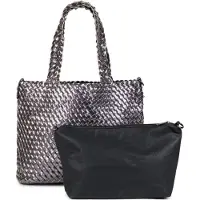 StyleBREAKER Schultertasche "Große XXL Wendetasche geflochten"