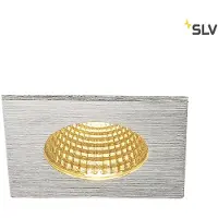 SLV 1002103 PATTA-I LED Outdoor Deckeneinbauleuchte eckig DL IP65 silber 1800-3000K
