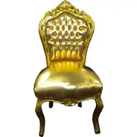 Casa Padrino Barock Esszimmer Stuhl Gold / Gold