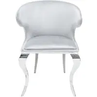 Casa Padrino Designer Esszimmerstuhl Samt / Grau 61 x 60 x H.79 cm - Esszimmermöbel