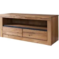 MASSIVMOEBEL24.DE MASSIVMOEBEL24 TV-Board Wild-/Zerreiche 115x42x49 natur geölt MONTREUX #103