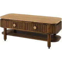 MASSIVMOEBEL24.DE MASSIVMOEBEL24 Couchtisch Mango 120x50x45 braun geölt KYOTO #117