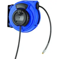 Hedi KBZ09L8 Schwenkbare Druckluft-Federzugtrommel zur Wand- und Deckenmontage 9 m, blau