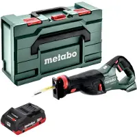 Metabo SSEP 18 LT Akku Säbelsäge 18 V 32 mm + 1x LiHD Akku 4,0 Ah + Metabox - ohne Ladegerät