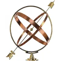 Casa Padrino Sonnenuhr Gold / Kupfer Ø 50 x H. 60 cm - Nostalgische Garten Deko