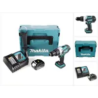 Makita DDF 458 RF1J 18V Akku Bohrschrauber 91 Nm im Makpac mit 1x 3,0 Ah Akku und Ladegerät