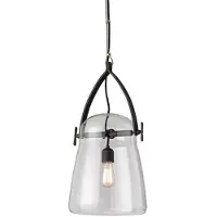 Casa Padrino Luxus Hängeleuchte Schwarz Ø 30,5 x H. 61 cm - Pendelleuchte mit rundem Glas Lampenschirm