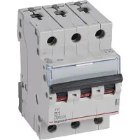 Legrand 403394 TX3 Leitungsschutzschalter B-Charakteristik, 1A, 3-polig, 6kA, 400VAC, 3TE