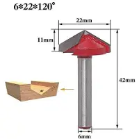 OEM Karbidsäge 6mm Bohrersatz 60° 120° für Holzschneiden