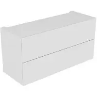 Keuco EDITION 11 Unterschrank, 2 Frontauszüge, mit LED-Beleuchtung, 1400x700x535mm, 31317390100, Korpus/Front: Anthrazit Struckturlack / Anthrazit Strukturlack