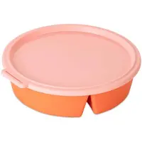 Koziol NORA BOX 1,1 l Schale mit Deckel – strong coral/sweet pink