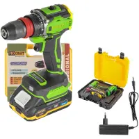 Procraft PA18PRO DFR-1B-C Akku Bohrschrauber 20 V 30 Nm Brushless + 1x Akku 2,0 Ah + Ladegerät + Koffer