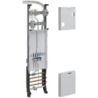 Hager ZH3PZ10PNT Komplettfeld, universZ, 1050x250mm, 3-P., 1ZP, 10 mm2, mit Trennfkt.