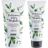 Anwen Proteinowa Zielona Herbata Wegańska Odżywka do włosów o średniej porowatości, 200 ml