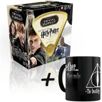 Winning Moves Trivial Pursuit Harry Potter Gesellschaftsspiel + Zaubertasse Tasse "Deathly Hallows"
