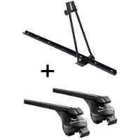 VDP Fahrradträger ORION + Relingträger Quick Stahl L kompatibel mit für Audi Q3 ab 2011