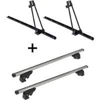 VDP 2x Fahrradträger ORION + Dachträger/Relingträger LION2 kompatibel mit für Honda Pilot III (5 Türer) ab 15
