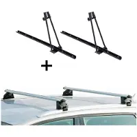 VDP 2x Fahrradträger ORION + Relingträger CRV107A kompatibel mit Mitsubishi ASX 5 Türer ab 2010