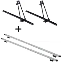 VDP 2x Fahrradträger ORION + Dachträger RAPID kompatibel mit für Toyota Corolla Kombi (E120) (5Türer) 02-05