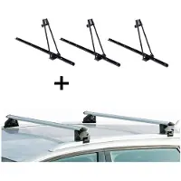 VDP 3x Fahrradträger ORION + Relingträger CRV107A kompatibel mit Mitsubishi ASX 5 Türer ab 2010
