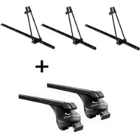 VDP 3xFahrradträger ORION + Relingträger Quick Stahl L kompatibel mit für Opel Insignia Kombi ab 2009