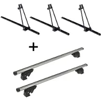VDP 3x Fahrradträger ORION + Dachträger/Relingträger LION2 kompatibel mit für Honda Odissey (5 Türer) ab 10