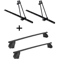 VDP 2x Fahrradträger ORION + Dachträger K1 MEDIUM kompatibel mit für Mercedes CLA Shooting Brake (X117) (5Türer) ab 15