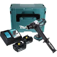 Makita DDF 458 RGJ Akku Bohrschrauber 18 V 91 Nm + 2x Akku 6,0 Ah + Ladegerät + Makpac