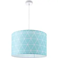 Paco Home Deckenlampe Lampenschirm Stoff Pendelleuchte E27 Hängeleuchte Schlafzimmer Rund