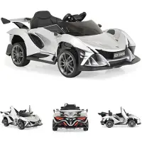 Moni Kinder Elektroauto Flash metallic 4 Motoren, MP3, Fernbedienung, EVA-Reifen