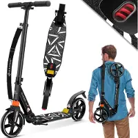 Kesser Cityroller Scooter 205mm PolyurethanBig Wheel, klappbar & höhenverstellbar, mit Doppelfederung