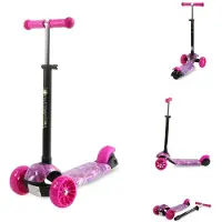 Lorelli Kinderroller Draxter 3 Räder, höhenverstellbar, PolyurethanLeuchträder Fußbremse