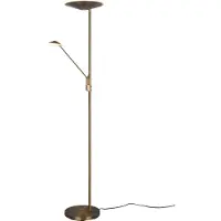 TRIO LED-Stehleuchte Brantford Leseleuchte, altmessing