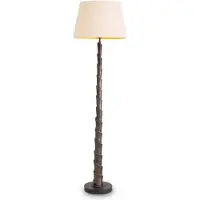 Casa Padrino Luxus Stehleuchte Bronze / Schwarz / Creme H. 169 cm