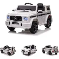 Es-toys Kinder Elektroauto Mercedes G63 AMG Batterieanzeige Softstart 2,4 GHz