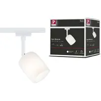 Paulmann URail Blossom Spot, signalweiß, Metall, Glas, G9