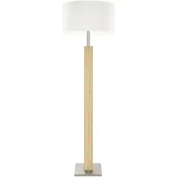HerzBlut Holz Stehlampe Dana, Holz hell, für Wohn- / Esszimmer, Holz, Landhaus / Rustikal, Stehlampe