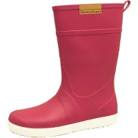 Bockstiegel Damen Gummistiefel Silke mit rutschfester Laufsohle - Leichter und weicher Regenstiefel in Rot-Weiß Größe 37