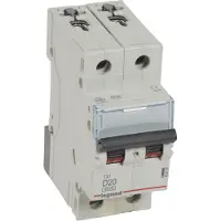 Legrand 403739 TX3 LS-403739Schalter D 20A 2-polig 6kA 400VAC 2TE