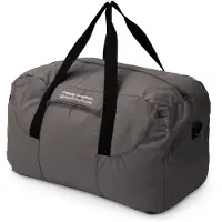 Hauptstadtkoffer große faltbare Reisetasche 55 L, leichte Falttasche Reise-Gepäck Weekender Tasche Strandtasche mit Reißverschluss Damen Herren Tragetasche Travel Bag XL,Graphite