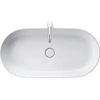 Duravit Aufsatzwaschtisch Luv 80x40cm, geschli., o. HL, ÜL, HLB, we WG