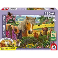 Schmidt Spiele 56526 Besuch auf der Pferdekoppel Kinderpuzzle, 150 Teile, 150 Stück(e), 7 Jahr(e)